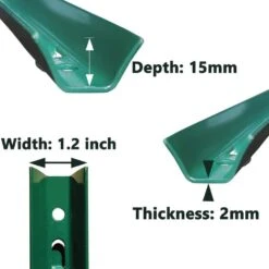 4 Ft. Fence Post Sturdy Duty Metal-Wire Fencing Steel Post For Outdoor In Green (10-Packs) -Dewalt Tools Shop green justincity garden fencing 014sa10 328d fa 1000