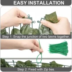 35.5 In. Plastic Border Fencing -Dewalt Tools Shop green justincity garden fencing 1 28dph005150 1f 1000