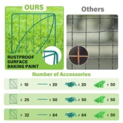 24 In. Metal Garden Fence, Decorative Garden Fencing With Leaf Pattern For Dogs (10-Pack) -Dewalt Tools Shop green ogetfuur garden fencing cv8p 1t5 31 1000