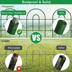 24 In. Metal Decorative Garden Fence And Borders For Dogs, Animal Barrier Fencing And Flower Bed-(25-Pack) -Dewalt Tools Shop green oyezvary garden fencing 28cph005066 1f 1000