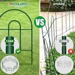 24 In. Metal Decorative Garden Fence And Borders For Dogs, Animal Barrier Fencing And Flower Bed-(25-Pack) -Dewalt Tools Shop green oyezvary garden fencing 28cph005066 44 1000