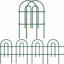 24 In. Metal Decorative Garden Fence And Borders For Dogs, Animal Barrier Fencing And Flower Bed-(25-Pack)