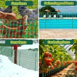 48 In. Plastic Temporary Garden Fence With Posts And Ties Green 4 X 100 Feet Reusable Safety And Construction Fencing -Dewalt Tools Shop green oyezvary garden fencing 28csa11236 76 1000