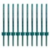 1.2 In. X 3/5 In. X 3 Ft. Metal No Dig Garden U Fence Post For Wire Fencing Steel Post For Yard, Green, Pack Of 10 -Dewalt Tools Shop green t posts u posts 0l4h9u6k 64 1000