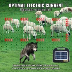 Electric Fence Netting 42 In. H X 164 Ft. L Polywire Net Fencing With Posts And Double-Spiked Stakes Utility Portable -Dewalt Tools Shop green vevor garden fencing dxjcwlw42in1lycclv9 44 1000