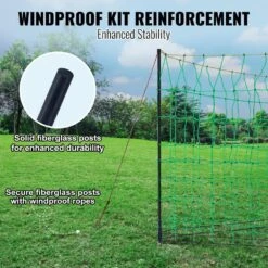 Electric Fence Netting 50 In. H X 164 In. L PE Net Fencing With Posts And Double-Spiked Utility Portable Mesh Polywire -Dewalt Tools Shop green vevor garden fencing dxjcwlw50in108x25v9 4f 1000
