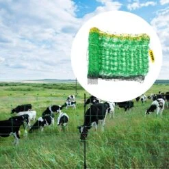 42.5 In. H X 164 Ft. L Polywire Electric Fence Netting Net Fencing With 14 Posts Utility Portable Mesh For Farms -Dewalt Tools Shop green vevor garden fencing ktddzwlw108cmtcuyv0 31 1000