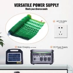 Electric Fence Netting 54.33 In. H X 100 In. L Polywire Fencing With Posts Double-Spiked Stakes Utility Portable Mesh -Dewalt Tools Shop green vevor garden fencing xxjqwlw48in1gp4nkv9 fa 1000