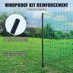 Electric Fence Netting 48 In. H X 168 In. L PE Net Fencing Kit With Double-Spiked Stakes Utility Portable Mesh Polywire -Dewalt Tools Shop green vevor garden fencing xxjqwlw48in1mre8av9 4f 1000