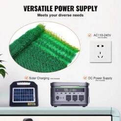 Electric Fence Netting 35 In. H X 164 Ft. L PE Fencing With Posts And Double-Spiked Stakes Portable Mesh, Cabinet Type -Dewalt Tools Shop green yellow black svopes garden fencing dxjcwlw35in1ed6dav9 1022 fa 1000