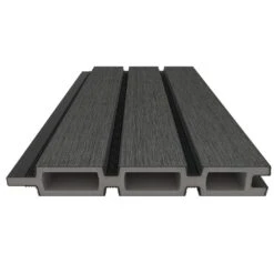 Ultra Easy Fencing 6 Ft.Hx6 Ft.W Hawaiian Charcoal Wood Plastic Composite Horizontal Fence Panel Section With Gray Frame -Dewalt Tools Shop hawaiian charcoal newtechwood composite fence panels fence uh66 6 6 ch 1f 1000