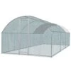 19.7 Ft. X 9. 8 Ft. X 6.5 Ft. Large Poultry Fencing Metal Chicken Run House With Waterproof Cover Arch Chicken Coop -Dewalt Tools Shop karl home chicken coops k1g67000007 64 1000