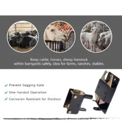 Steel Heavy Duty 2-Way Farm Gate Latch For Metal Gates Livestock Fencing Use -Dewalt Tools Shop kiwdzfu chicken accessories sa0522091 4f 1000