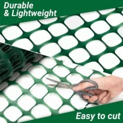 4 X 100 Ft. Green Plastic Mesh Fence Roll Barrier Durable PE Safety Net For Construction Animal Garden Fencing -Dewalt Tools Shop kiwdzfu snow fencing a422ph522284 4f 1000