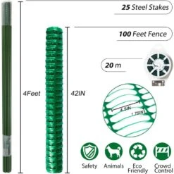 Plastic Mesh Fencing Roll With Steel Stakes Temporary Reusable Netting For Pool Garden Construction 1 Roll -Dewalt Tools Shop kiwdzfu snow fencing a422ph522285 4f 1000