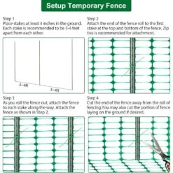 Plastic Mesh Fencing Roll With Steel Stakes Temporary Reusable Netting For Pool Garden Construction 1 Roll -Dewalt Tools Shop kiwdzfu snow fencing a422ph522285 fa 1000