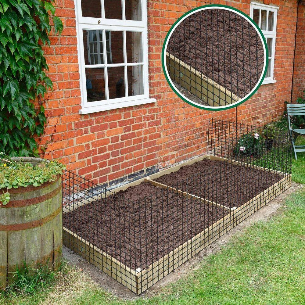 2 In. 164 Ft. Plastic Mesh Fence Safety Barrier Netting For Construction Animal Garden Pool Temporary Fencing Black 7 2 In. 164 Ft. Plastic Mesh Fence Safety Barrier Netting For Construction Animal Garden Pool Temporary Fencing Black - Image 5