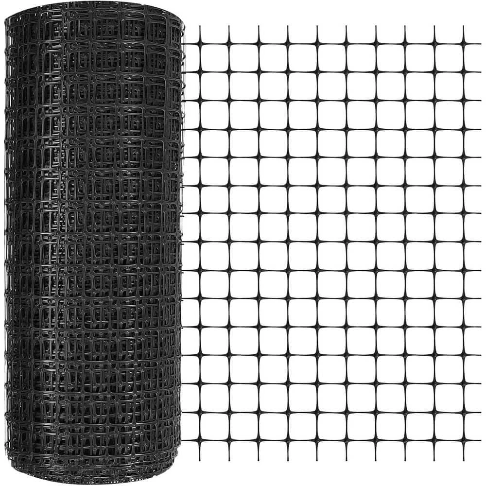 2 In. 164 Ft. Plastic Mesh Fence Safety Barrier Netting For Construction Animal Garden Pool Temporary Fencing Black 3 2 In. 164 Ft. Plastic Mesh Fence Safety Barrier Netting For Construction Animal Garden Pool Temporary Fencing Black