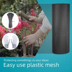 15.7 In. X 32.8 Ft. Black Plastic Netting Multi-Use Decorative Fencing For Poultry Dogs Rabbits Chicken Snake Barrier 12 15.7 In. X 32.8 Ft. Black Plastic Netting Multi-Use Decorative Fencing For Poultry Dogs Rabbits Chicken Snake Barrier -Dewalt Tools Shop kiwdzfu snow fencing a422ph522299 c3 1000