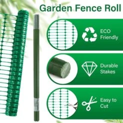 4 X 100 Temporary Plastic Snow Fence With Stakes Garden Fencing Roll Reusable Safety Barrier For Lawn And Pool Use -Dewalt Tools Shop kiwdzfu snow fencing a422ph522304 76 1000
