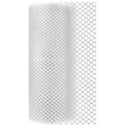 15.7 In. Durable Plastic Chicken Wire Mesh Versatile Fencing Solution For Poultry Gardening Animal Barriers