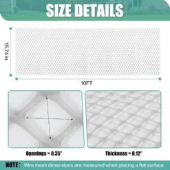 15.7 In. Durable Plastic Chicken Wire Mesh Versatile Fencing Solution For Poultry Gardening Animal Barriers -Dewalt Tools Shop kiwdzfu snow fencing a422ph522344 c3 1000