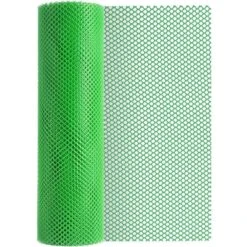 15.7 In. X 19.7 Ft. Green Plastic Chicken Wire Mesh With 30 Twist Ties For Poultry Netting And Garden Fencing