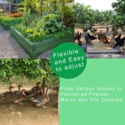 15.7 In. X 19.7 Ft. Green Plastic Chicken Wire Mesh With 30 Twist Ties For Poultry Netting And Garden Fencing -Dewalt Tools Shop kiwdzfu snow fencing a422ph522360 fa 1000