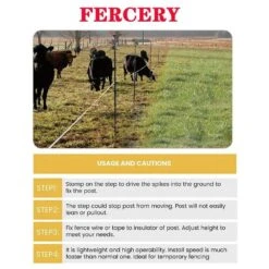 3.6 Ft. Garden Fence Posts Heavy Glass Fiber 11mm Diameter Temporary Fencing Electric Fence Posts In Black, (20-Pack) -Dewalt Tools Shop kiwdzfu snow fencing a422ph522367 1f 1000