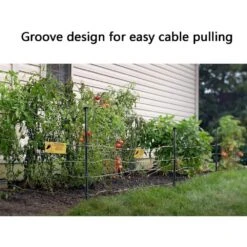 3.6 Ft. Garden Fence Posts Heavy Glass Fiber 11mm Diameter Temporary Fencing Electric Fence Posts In Black, (20-Pack) -Dewalt Tools Shop kiwdzfu snow fencing a422ph522367 44 1000