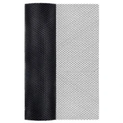 Plastic Chicken Wire Fence Mesh Hexagonal Fencing Wire For Gardening Poultry Net Black 16 In. X 16.5 Ft.