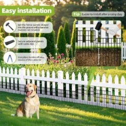 Garden Fence Panels 35 Ft. X 13 In. Rustproof Metal Wire Animal Barrier Fencing For Dogs Rabbits Squirrels 25 Pack -Dewalt Tools Shop kiwdzfu snow fencing bsa0422030 1f 1000