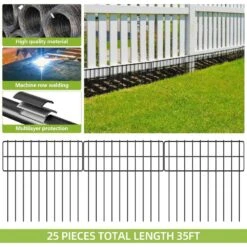 Garden Fence Panels 35 Ft. X 13 In. Rustproof Metal Wire Animal Barrier Fencing For Dogs Rabbits Squirrels 25 Pack -Dewalt Tools Shop kiwdzfu snow fencing bsa0422030 76 1000