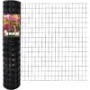 Welded Wire Fence 48 Inch X 50 Foot 16-Gauge PVC Coated Metal Mesh Black Garden Border Fencing Roll For Plant Protection -Dewalt Tools Shop kiwdzfu snow fencing bsa0422053 64 1000