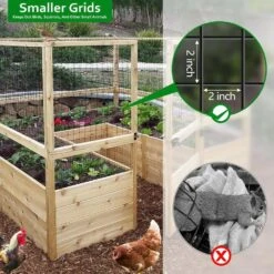 PVC Coated Welded Wire Fencing 36 In. X 50 Ft. 16-Gauge Metal Mesh Roll Black For Garden Border Poultry Netting -Dewalt Tools Shop kiwdzfu snow fencing bsa0422079 fa 1000