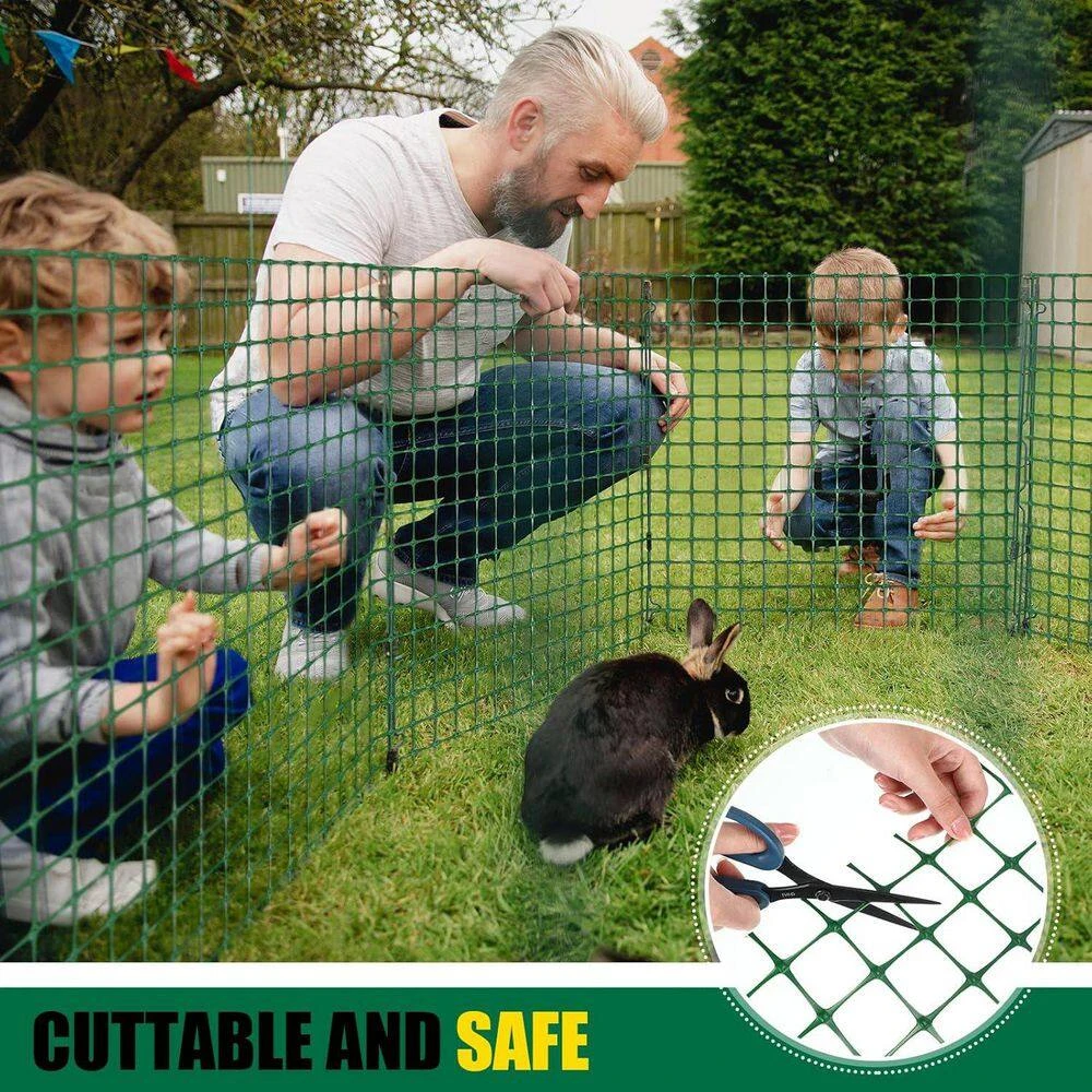 2 X 164 Ft. Plastic Mesh Fence Rol Temporary Netting For Construction Fencing, Animal Fencing, Garden Fencing 6 2 X 164 Ft. Plastic Mesh Fence Rol Temporary Netting For Construction Fencing, Animal Fencing, Garden Fencing - Image 4