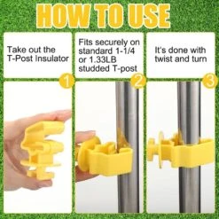 52-Pieces Electric Fence Kit With Poly Wire Black And Yellow Insulators For Pet And Animal Fencing 1640 Ft. -Dewalt Tools Shop kiwdzfu welded wire fencing sa0522046 fa 1000