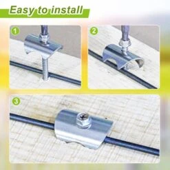 304 Stainless Steel Slivery Fence Staples For Wire Mesh And Woven Fencing And Farm, Reusable Fence Fasteners (100-Pack) -Dewalt Tools Shop laybus chain link fence accessories if31d0tc4 4f 1000