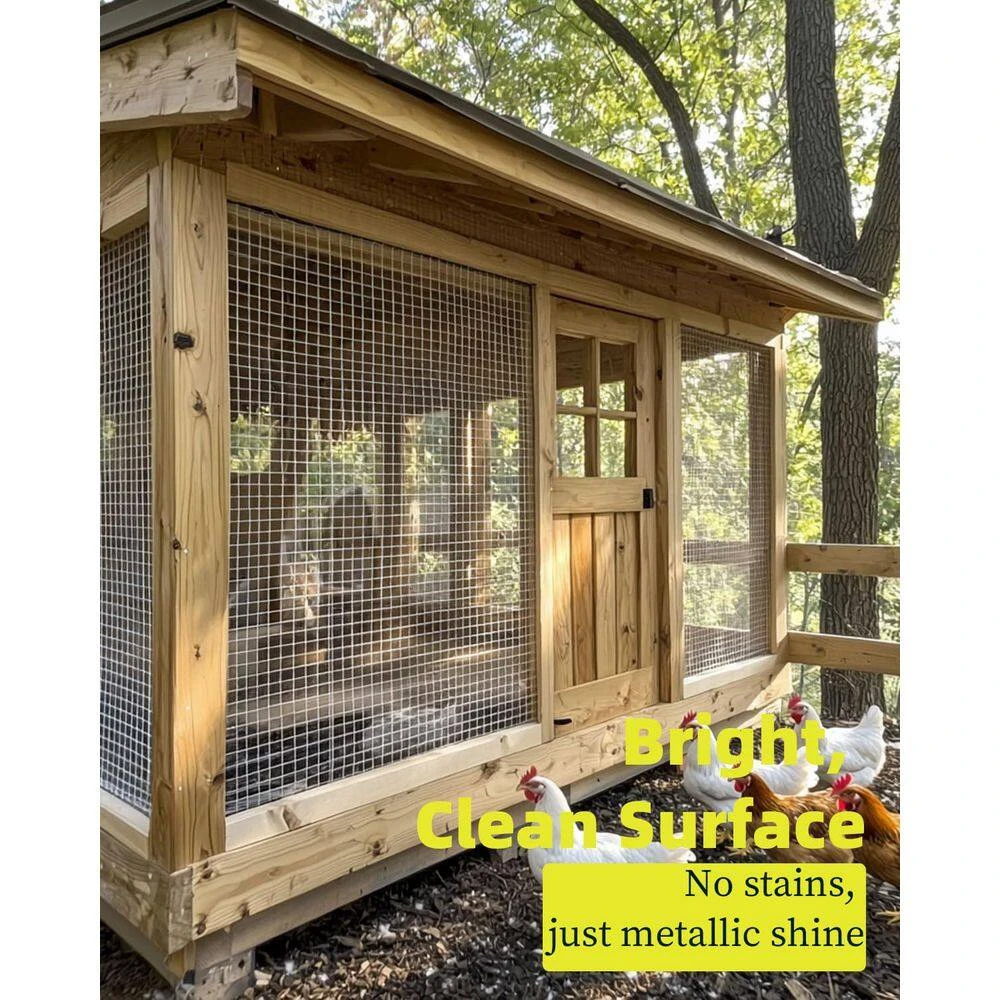 1/2 In. X 3 Ft. X 50 Ft. Hardware Cloth, Hot-Dip Galvanized After Welding, Galvanized Wire Mesh Roll, Chicken Fencing 5 1/2 In. X 3 Ft. X 50 Ft. Hardware Cloth, Hot-Dip Galvanized After Welding, Galvanized Wire Mesh Roll, Chicken Fencing - Image 3