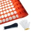 4 Ft. X 100 Ft. 1 Roll Safety Fence Plastic Mesh Fencing Roll Temporary Reusable Netting For Animal Fence Orange -Dewalt Tools Shop laybus snow fencing kw47z1lr7 64 1000