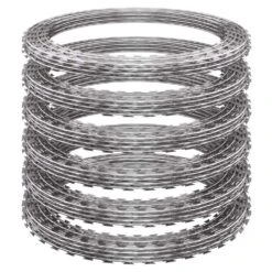 296 Ft. Galvanized Steel Concertina Wire Fencing With Pliers Gloves For Garden Wall Farm Factory Back Yard Security