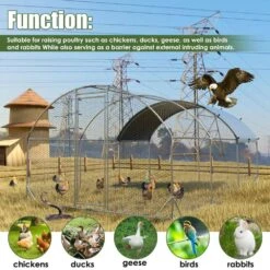 9.2'W X 18.7'L X 6.5'H Metal Chicken Coop, Upgrade Three Support Steel Wire Impregnated Plastic Net Cage,Poultry Fencing 13 9.2'W X 18.7'L X 6.5'H Metal Chicken Coop, Upgrade Three Support Steel Wire Impregnated Plastic Net Cage,Poultry Fencing -Dewalt Tools Shop maocao hoom chicken coops y 102500 fa 1000