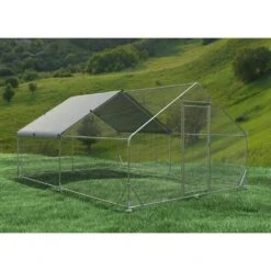 13.1 X 9.8 X 6.4 Ft. Walk-in Metal Spire Shaped Chicken Coop With Waterproof, Anti-Ultraviolet Cover, Poultry Fencing -Dewalt Tools Shop maocao hoom chicken coops y p166156 66 1000
