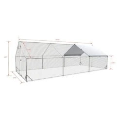 19.5 X 9.7 X 6.4 Ft. Metal Spire Shaped Walk-in Chicken Coops With Waterproof And Anti-Ultraviolet Cover Poultry Fencing -Dewalt Tools Shop maocao hoom chicken coops y p166161 1f 1000