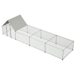 26 X 6.7 X 6.6 Ft. Metal Walk-in Chicken Coops Galvanized Wire W/ Waterproof And Anti-Ultraviolet Cover, Poultry Fencing -Dewalt Tools Shop maocao hoom chicken coops y p197224 4f 1000