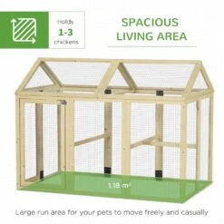 4.6 Ft. X 2.8 Ft. Chicken Run, Wooden Large Chicken Coops, Combinable Design With Perches And Doors, Poultry Fencing -Dewalt Tools Shop maocao hoom chicken coops y p200518 1f 1000