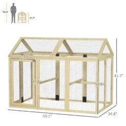 4.6 Ft. X 2.8 Ft. Chicken Run, Wooden Large Chicken Coops, Combinable Design With Perches And Doors, Poultry Fencing -Dewalt Tools Shop maocao hoom chicken coops y p200518 4f 1000