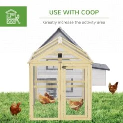4.6 Ft. X 2.8 Ft. Chicken Run, Wooden Large Chicken Coops, Combinable Design With Perches And Doors, Poultry Fencing -Dewalt Tools Shop maocao hoom chicken coops y p200518 76 1000