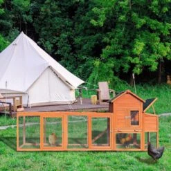 122 X 26 X 44.5 In. Solid Wood Chicken Coops For 2-4 Chickens, Poultry Fencing -Dewalt Tools Shop maocao hoom chicken coops y p225505 31 1000