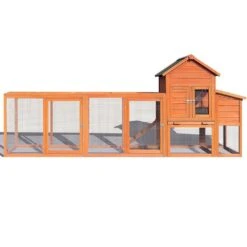 122 X 26 X 44.5 In. Solid Wood Chicken Coops For 2-4 Chickens, Poultry Fencing